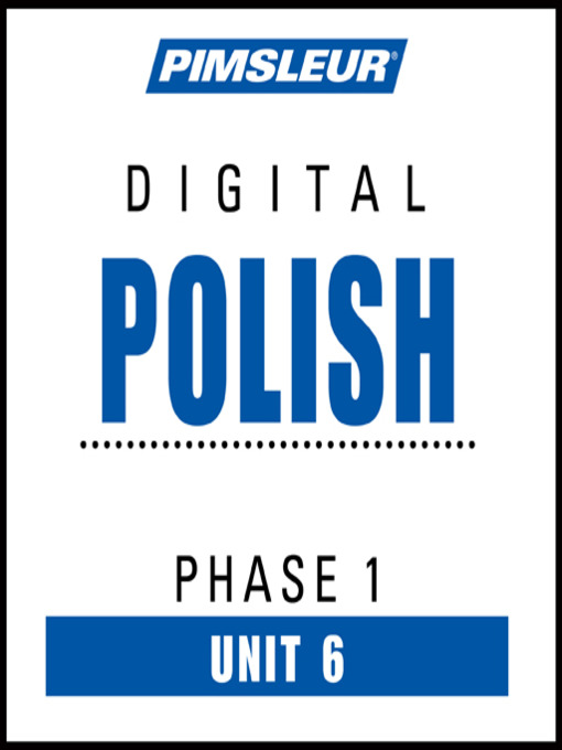 Title details for Pimsleur Polish Level 1 Lesson 6 by Pimsleur - Wait list